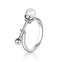 new arrival hot sell fashion pearl 925 sterling silver ladiesfinger rings women jewelry wholesale birthday gift