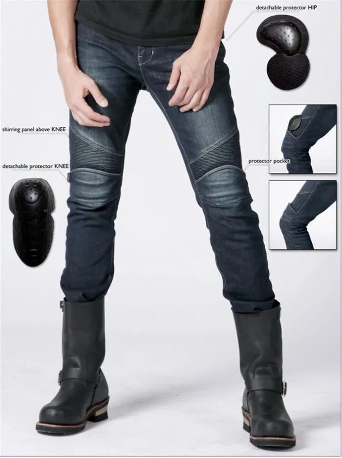 

Uglybros 2Slub-k jeans motorcycle jeans motor pants anti-fall 883 high-elastic slim pants cruiser riding pants