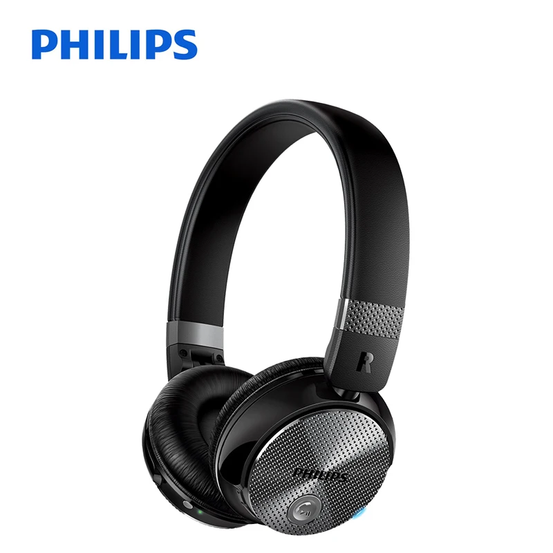 Black Оригинальные беспроводные bluetooth-наушники Philips Shb8850 с активным шумоподавлением Nfc гарнитура с микрофоном для S9 S9 Plus - Цвет: Black