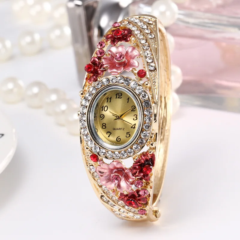 5 шт. роскошные женские часы-браслет ЖЕНСКИЕ НАРЯДНЫЕ часы кварцевые наручные