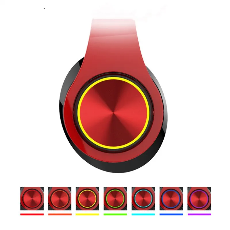 BH3 Bluetooth наушники TF Aux Mp3 плеер светящиеся Беспроводной складной бас стерео