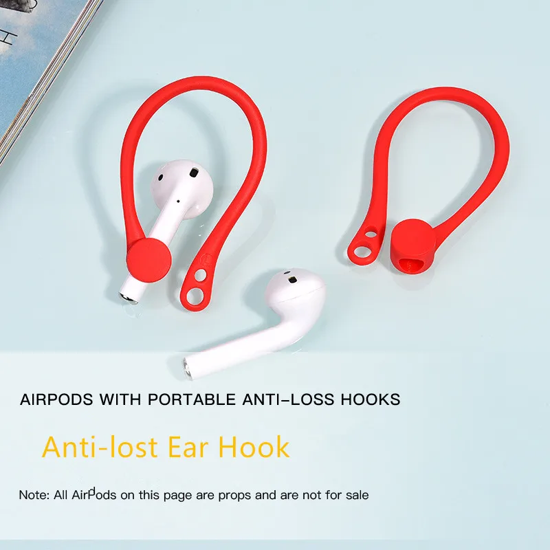 Силиконовый чехол для AirPods, беспроводные наушники для AirPods, защитные аксессуары, спортивные, анти-потеря, защитный колпачок на крючке, наушники