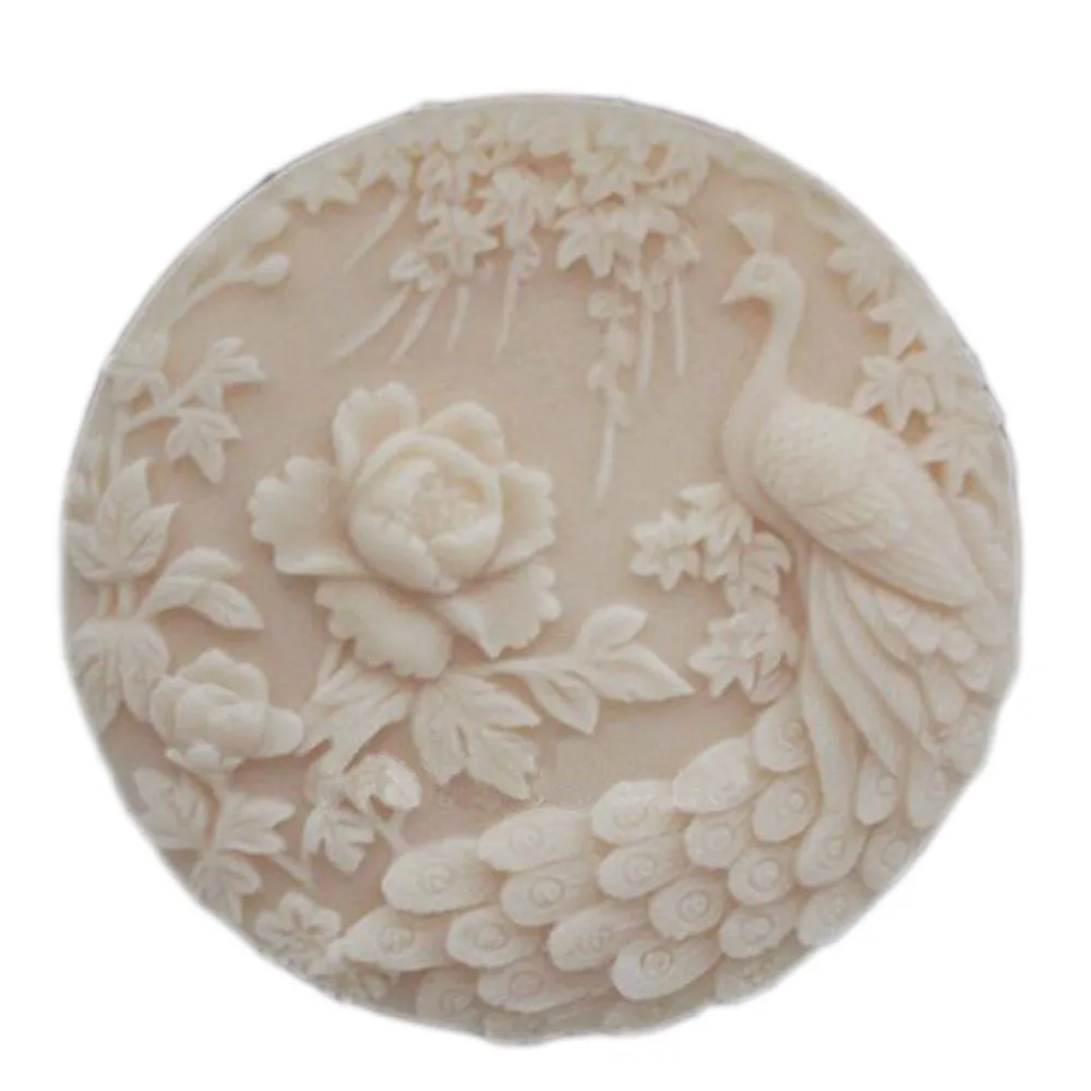 Силиконовые формы для мыла Grainrain ручная работа форма павлина круглая | Дом и сад