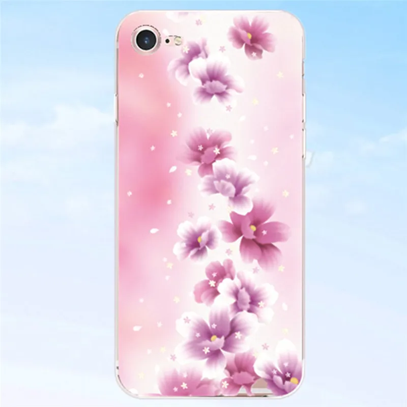 MPCQC силиконовый чехол для iPhone 6 s 8 Plus X XS Max Мягкие TPU цветок листья птица 7 6S