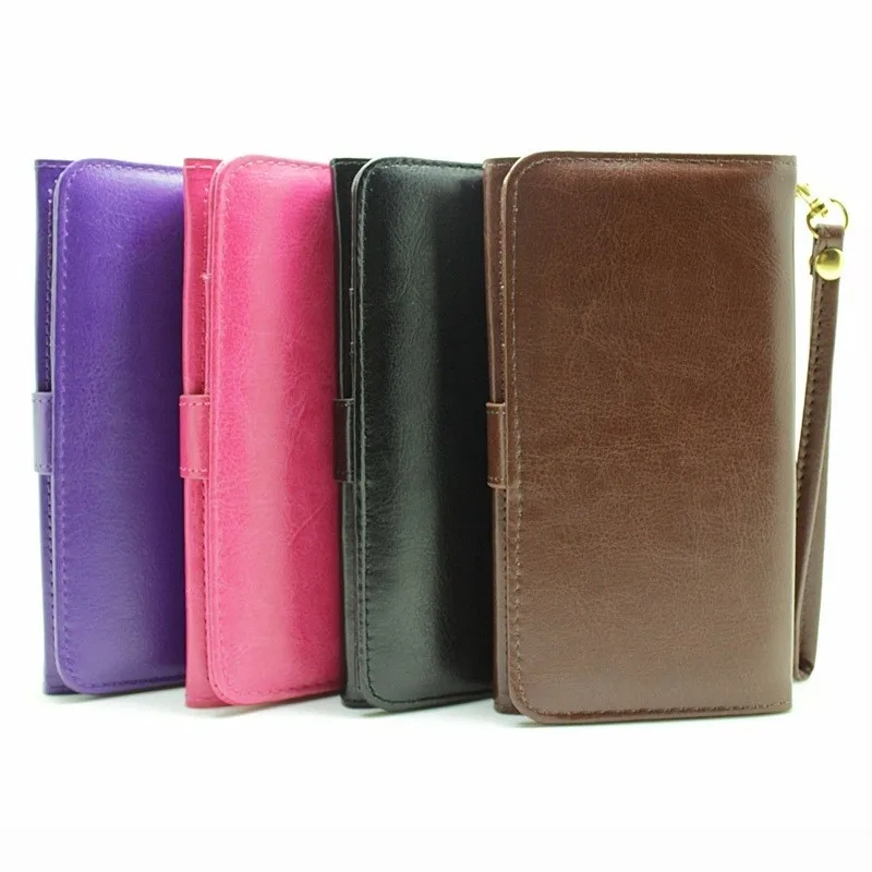 Universal PU Leather Flip Wallet Pouch Bag for 5.0 inch Cell Phone iPhone 6/6s Samsung Galaxy Grand Prime Back Cover |