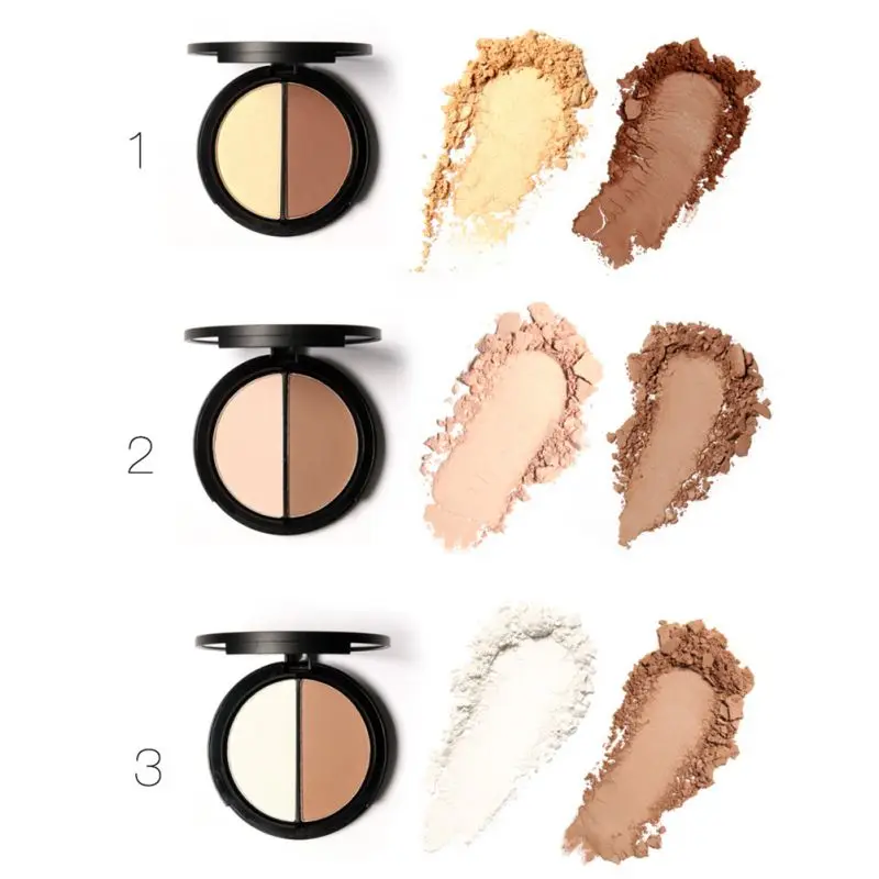 Макияж Румяна Bronzer & маркер корректор бронзатор палитра составляют женщины