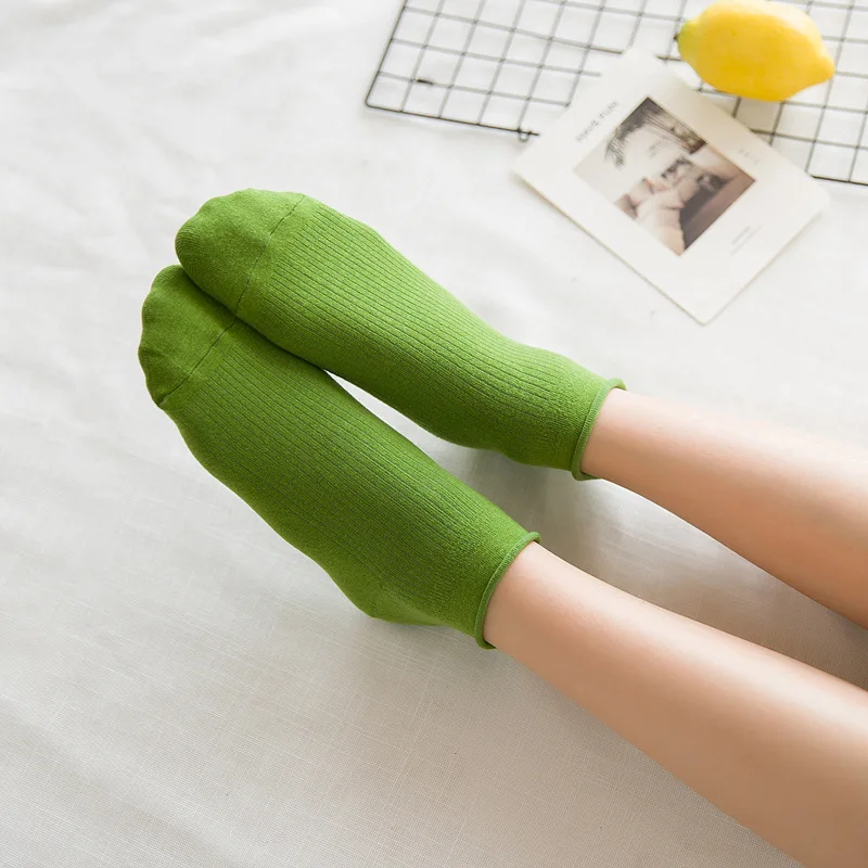 Носки Veridical женские до щиколотки однотонные свободные короткие носки для