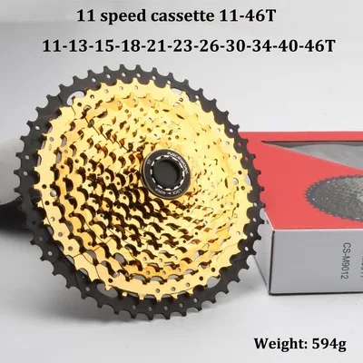 11s 11-46T gold RACEWORK 11-42 11-46; 11-50 т 11-52T 10/11/12 Скорость горы mtb велосипед Кассетный Маховик - Цвет: 11s 11-46T gold
