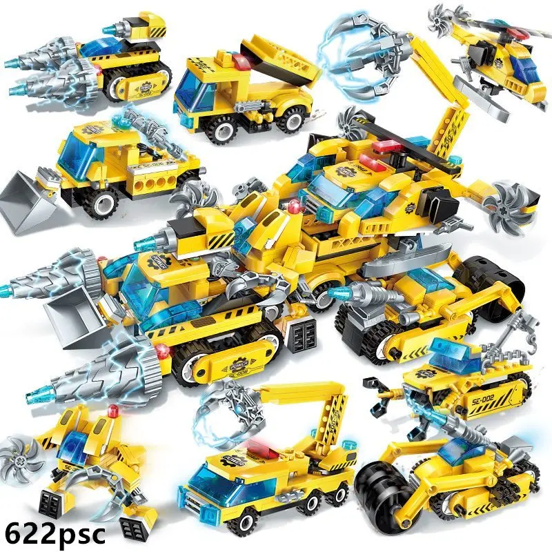 Enlamten Deep Sea Adventure City Vortex ascending car скутер подводная лодка строительные блоки набор комплектов Детская Игрушка совместима - Цвет: Without Original Box