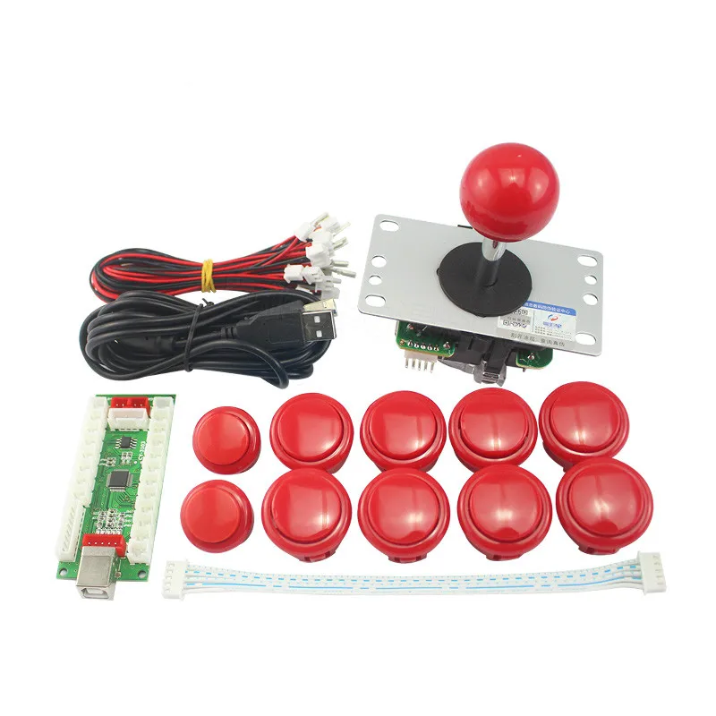 Аркадный джойстик DIY Kit для аркадной игры PC USB контроллер с 10 кнопками +