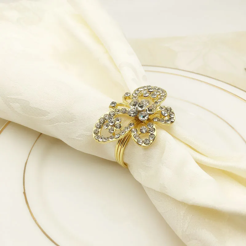 10 шт. креативная Западная пищевая салфетка с бабочкой пряжкой тканевая модель