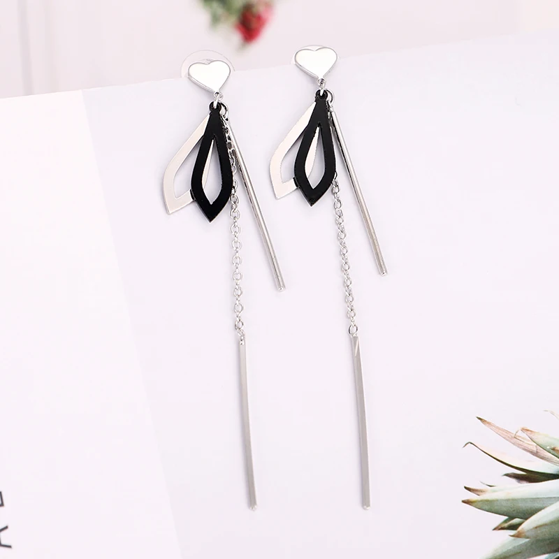 EASYA Love Heart Pendientes Earrings For Women Hollow Out Waterdrop Drop Long Boucle D'oreille Costume Accessories Gift | Украшения и