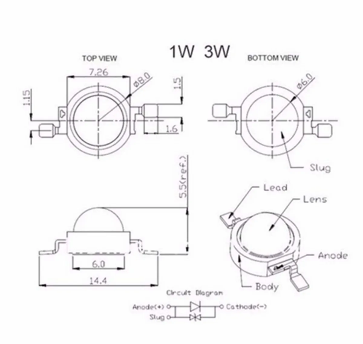 Высокая Мощность светодиодный чип 1 Вт 3 5 10 20 30 50 100 W COB SMD СВЕТОДИОДНЫЙ шарик белый