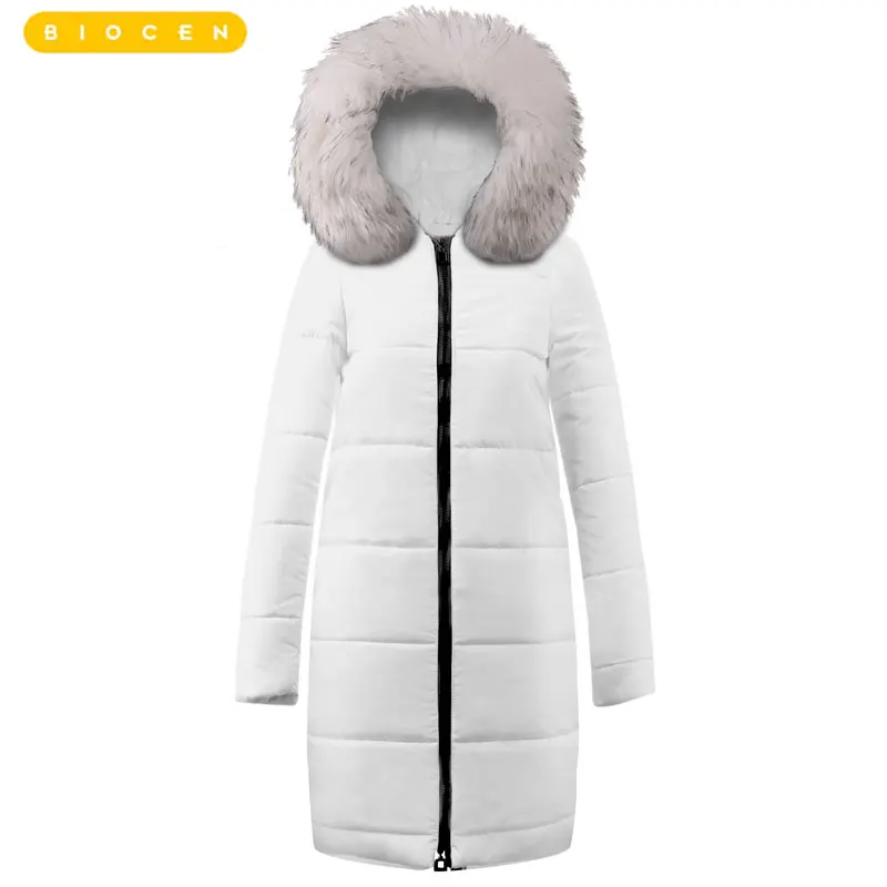 New Long Parkas Female Women Winter Coat Thick Warm Cotton Hooded Jacket Sleeves Womens Outerwear for | Женская одежда