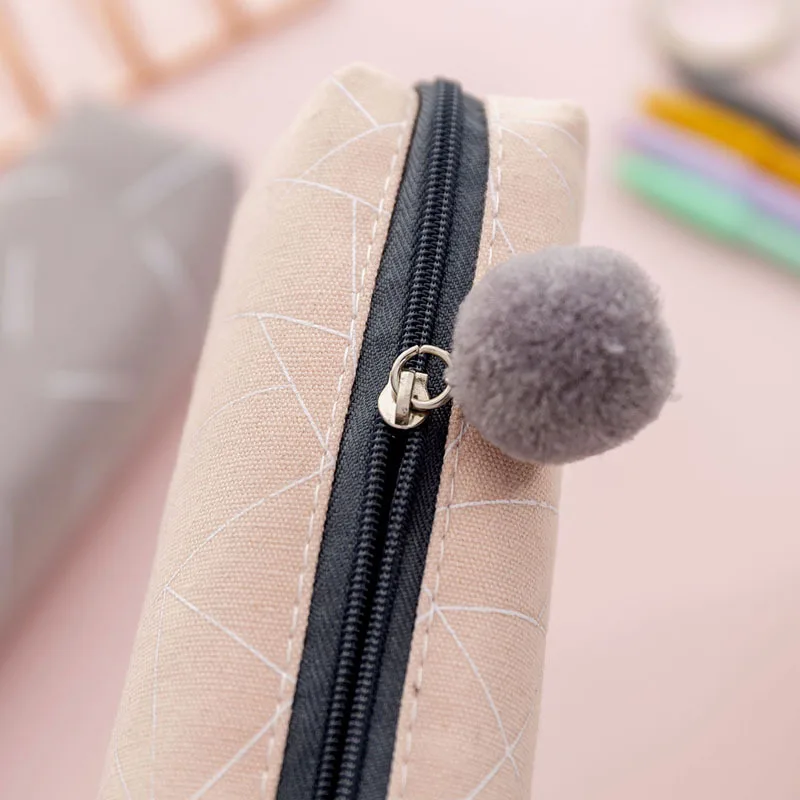 Креативный плюшевый чехол карандаш Kawaii Trousse Stylo парусиновая Сумочка для ручек