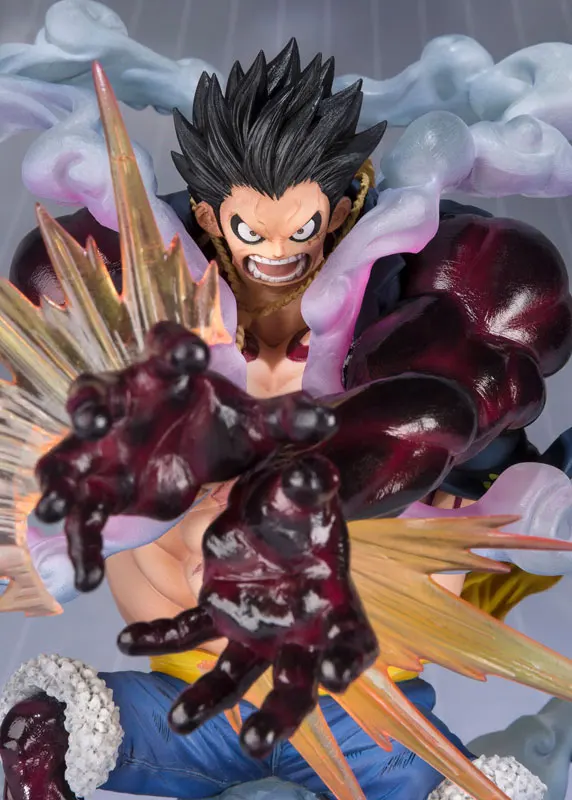 Подлинная BANDAI spirts Tamashii нация Figuarts ZERO цельная Обезьяна D. Luffy gear 4 Leo Bazooka Коллекционная фигурка