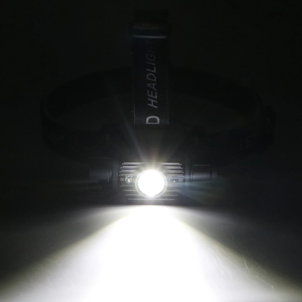 ITimo IR сенсор светодиодный налобный фонарь USB Перезаряжаемый 1 Режим Индукционная