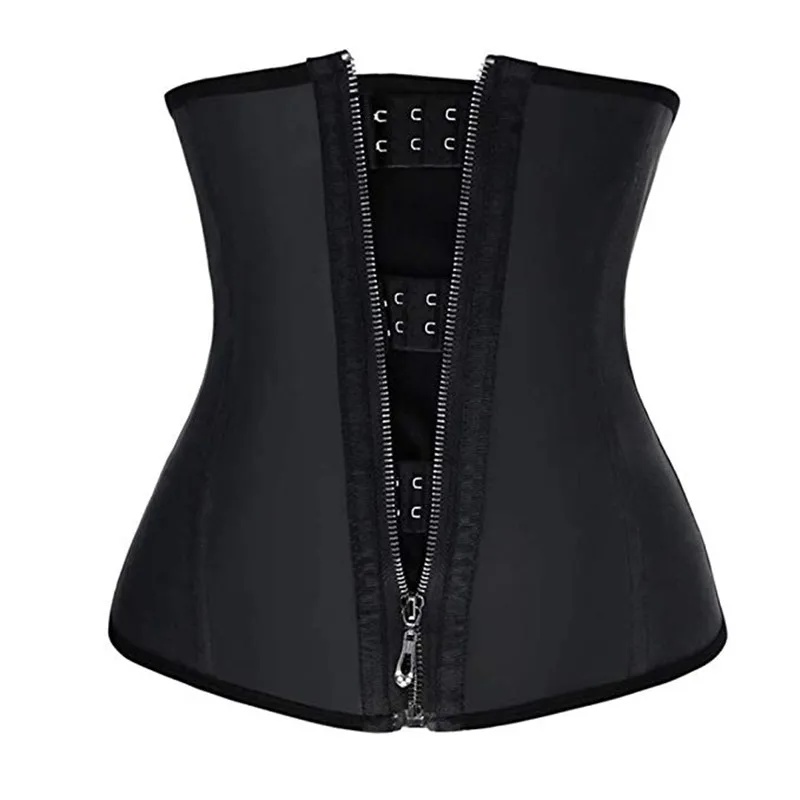 

xxxxxxl xxxxxl xxxxl xxxl Plus Size Latex Waist Trainer Cincher Zip&Hook Tummy Control Shapewear Women Steel Boned Corset 8113