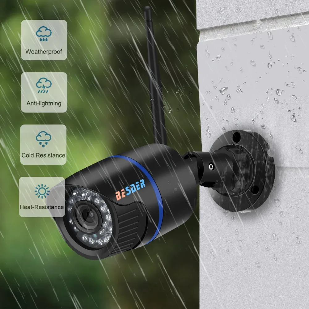 BESDER CamHi Wifi наружная ip камера 1080P/720P Водонепроницаемая 2.0MP беспроводная