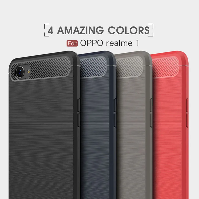1 шт. Роскошные Чехлы для мобильных телефонов OPPO Realme1 силиконовый защитный
