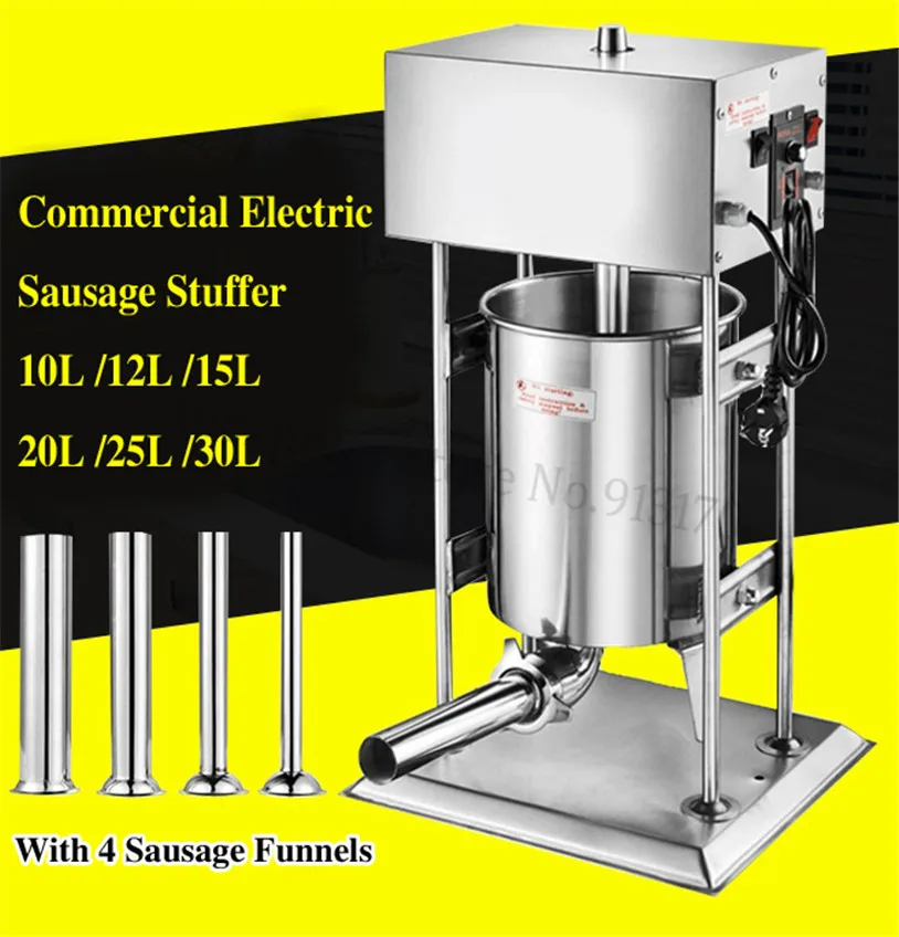 

Heavy Duty Electric 12L Sausage Stuffer Meat Filling Machine Spanish Churros Extruder Stainless Steel Commercial Churro Maker