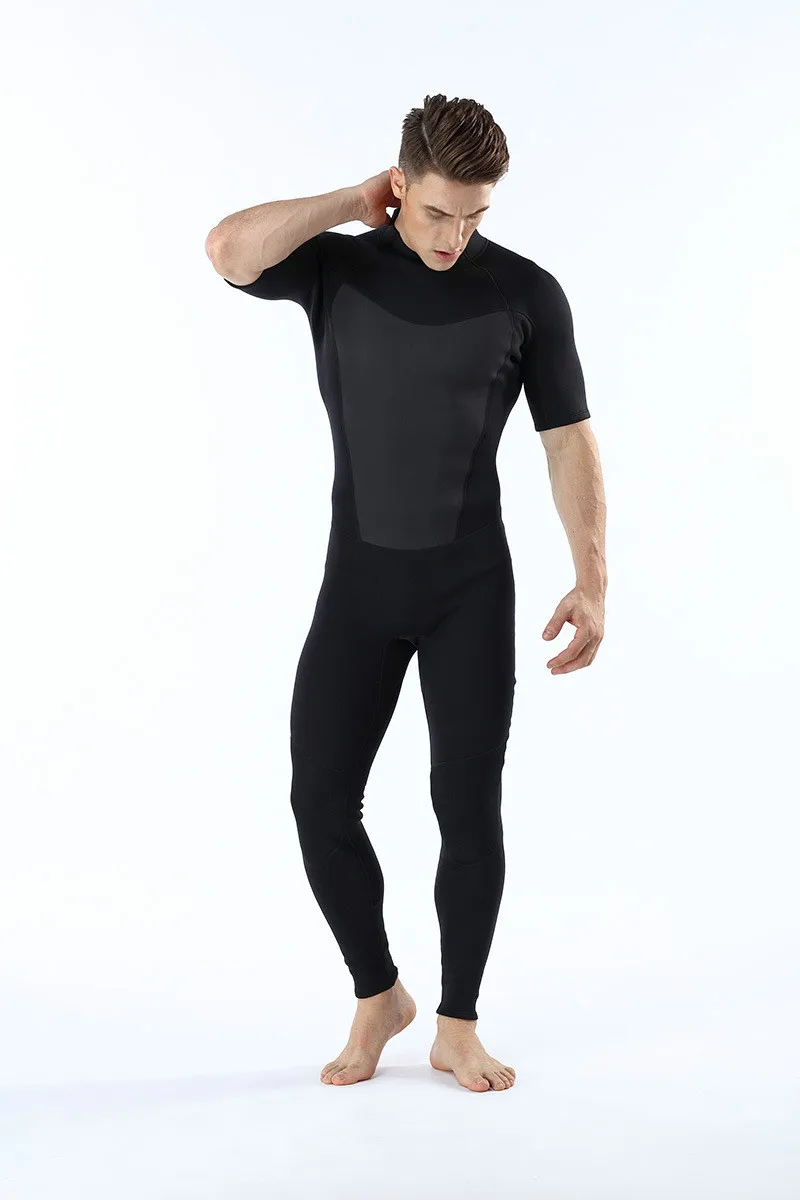 

Diving suit 2MM men's short sleeved trousers diving suit warm diving surfing clothes outdoor diving suit new arrival