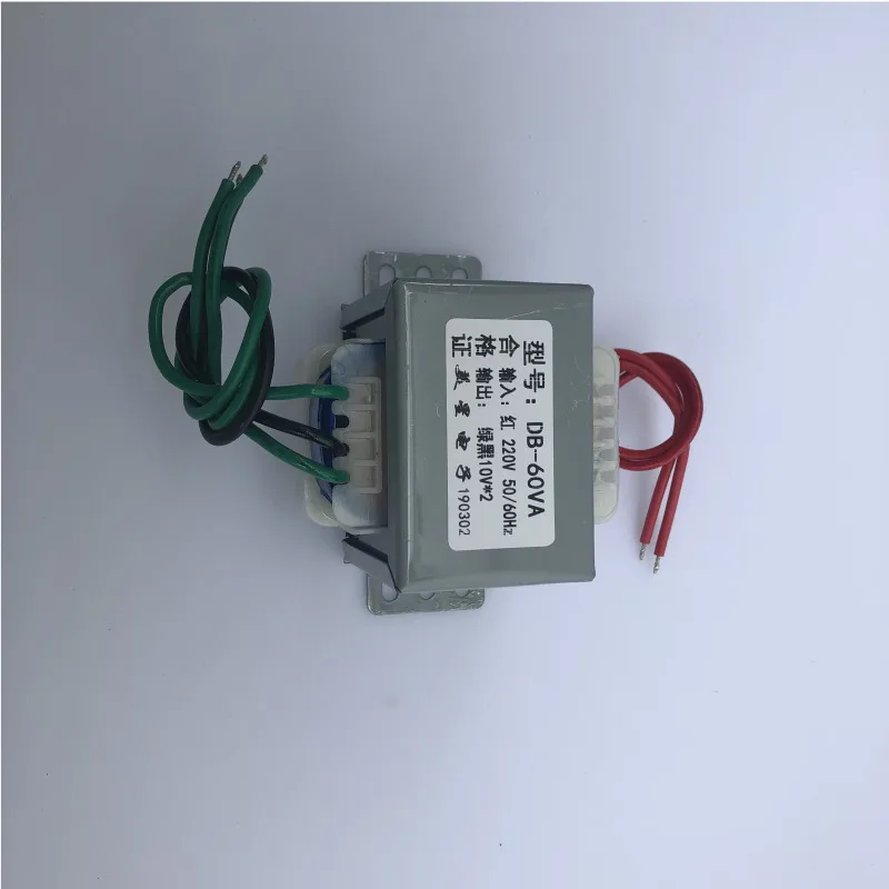 Мощность трансформатор EI66* 44 DB-60VA 220V до 10V* 2 двойной 10V 3A используется для одного 20V
