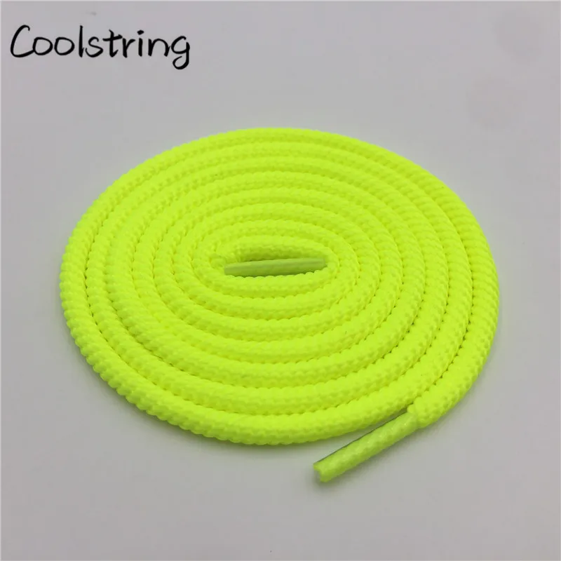 987 Fluoruence Yello Coolstring яркие цвета 5 мм Спиральные круглые полиэфирные шнурки Новинка спортивные шнурки для альпинизма Баскетбольная обувь шнурки - Цвет: 987 Fluoruence Yello