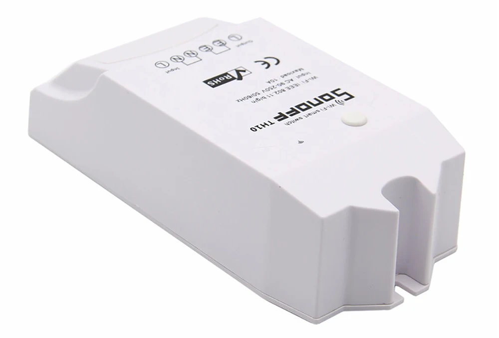 Sonoff TH10 Wi-Fi Smart Switch 10А 2200 Вт беспроводной переключатель умный дом автоматизация модули с датчиком температуры монитор влажности