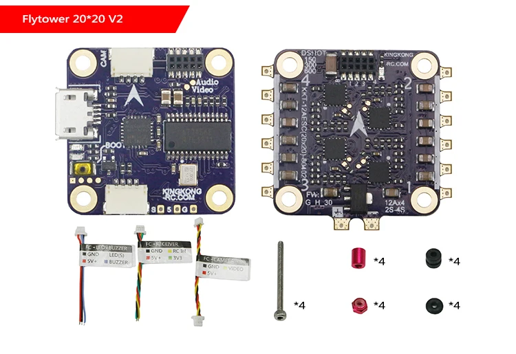 LDARC KK Flytower F3 + OSD управление полетом V2 4in1 ESC 12A 20x20 мм для внутреннего бесщеточного FPV