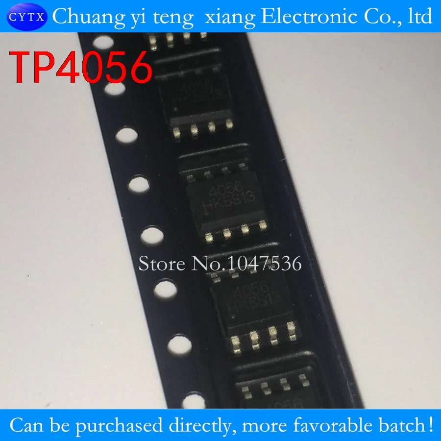 10pcs/lot TP4056 SMD 1A 4056 Linear Li-Ion battery charger IC / lithium charge management IC SOP8 100% good  TP4056E