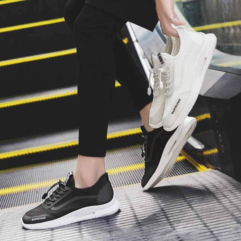 Sport Running Shoes Men Athletic Flats Outdoor Sneakers Mesh Breathable Walking Footwear Trainers 2019 | Спорт и развлечения