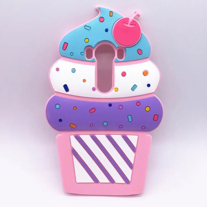 3D зеркальный чехол для мороженого резиновый телефона Motorola Moto G3 G4 Plus Z Play XT1635