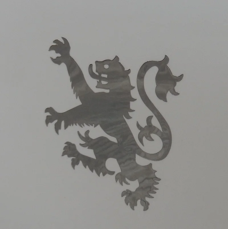 Декоративные наклейки в виде шотландского льва 95x95 мм|metal sticker|car metal stickermetal car sticker |