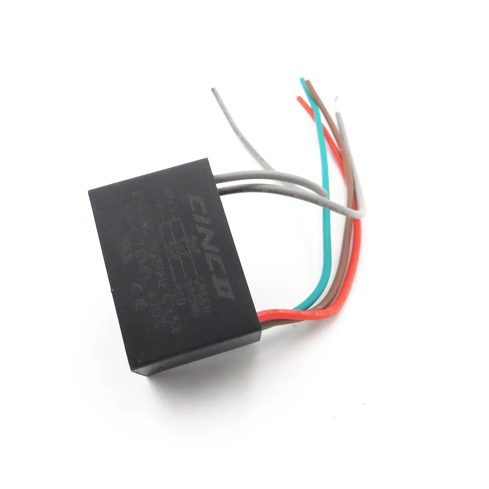 CBB61 5 мкФ + 250 V проводов конденсатор моторного двигателя Электрический вентилятор