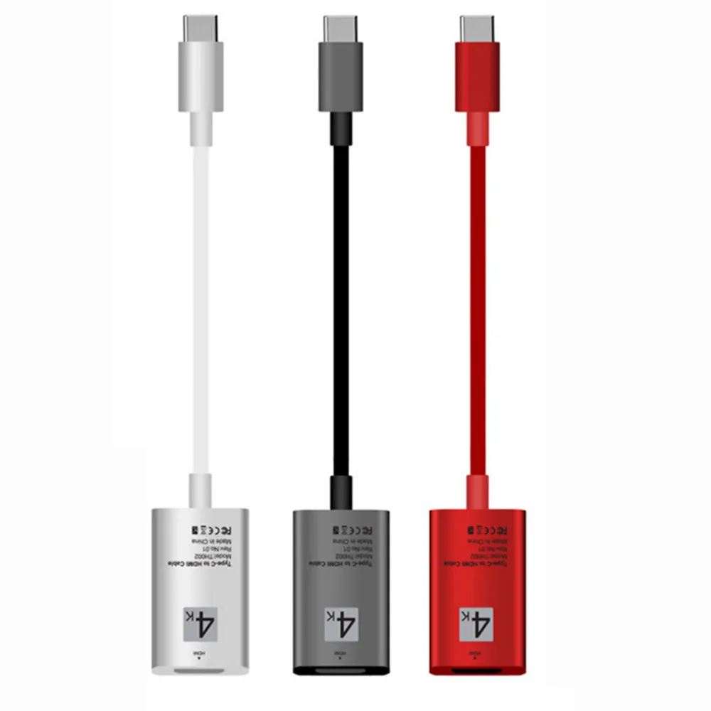 Тип-c к hdmi HD адаптер usb-кабель 3,1 к HDMI Plug and Play 4 к видеокабель HD для samsung Xiaomi Мобильный телефон компьютер ПК