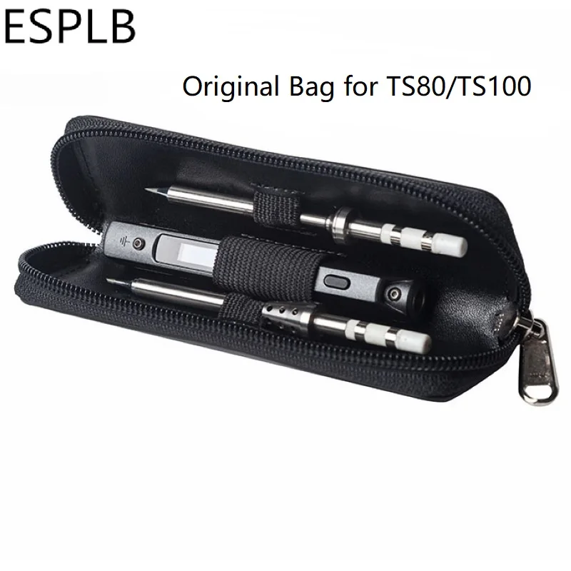 Original TS100 Bag Original Tool Bag for TS100 TS80 Soldering Iron ES120 ES121 Electric Screwdriver Portable Storage Organizer Zipper Bag Case - Цвет: Original TS100 Bag