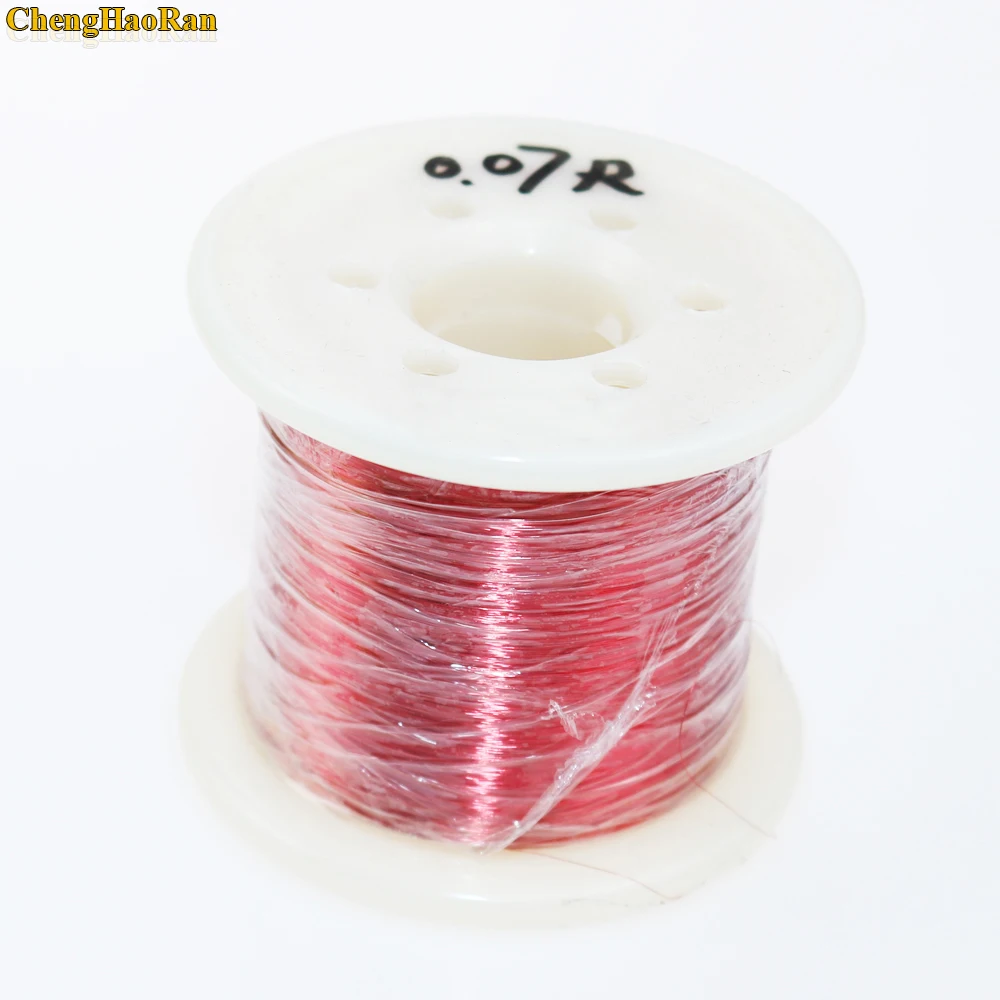 ChengHaoRan 0 07 мм красный 2000 м/катушка QA-1-155 новый медный провод | Компьютеры и офис