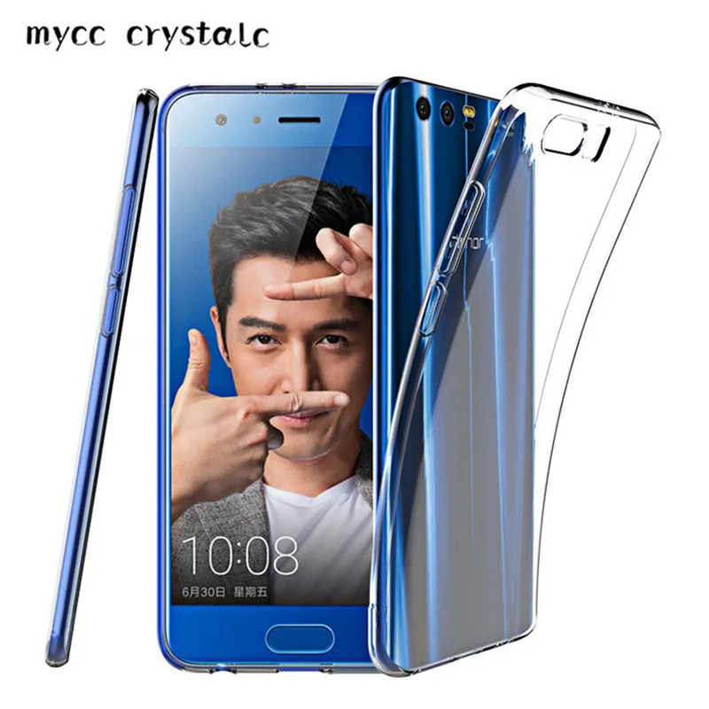 Ультратонкий Прозрачный мягкий бесцветный гелевый ТПУ чехол для Huawei Honor 9 Honor9 5 15