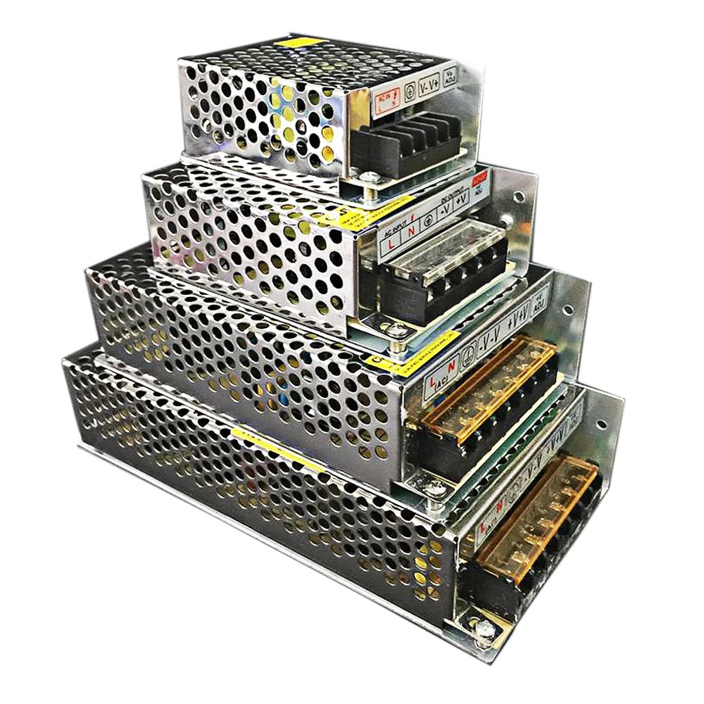BSOD блок питания светодиодной ленты DC12V 15 Вт, 25 Вт, 35 Вт, 60 Вт 100W 120W 150W 200W 250W 350W 400W 500W 600W AC100V-240V освещение Трансформатор
