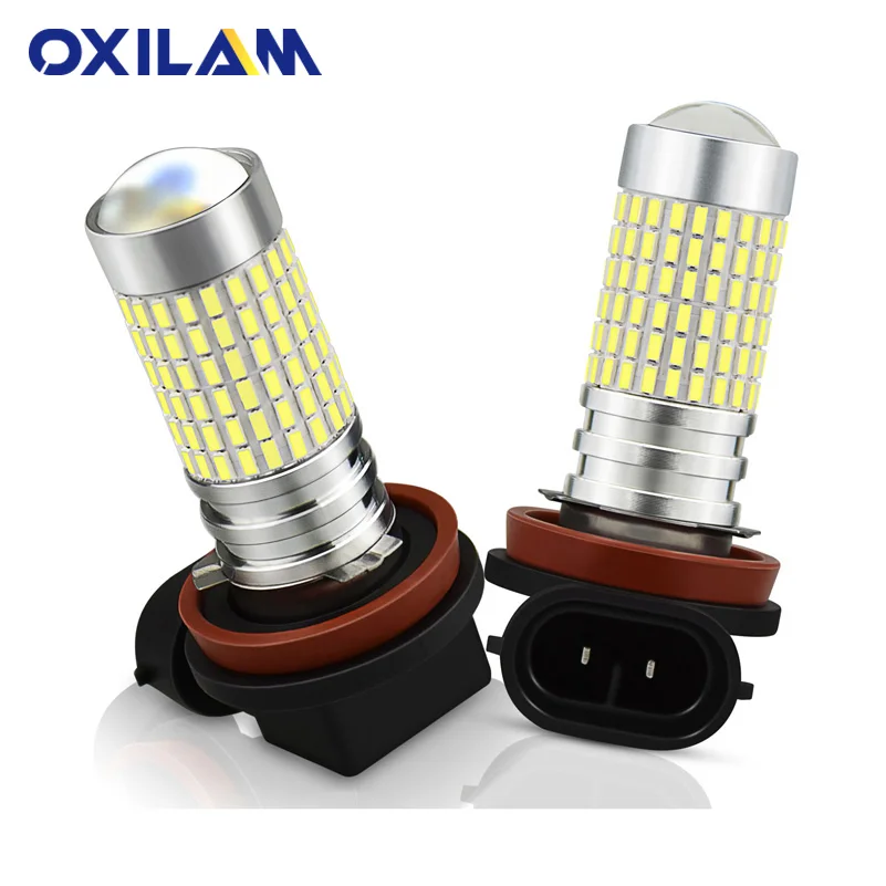OXILAM H11 H8 H9 H16JP светодиодный светильник 144 s 3014 SMD противотуманный DRL дневные ходовые