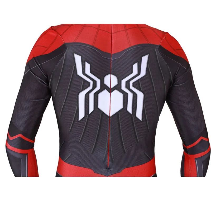 New Spider-Man away from home role-playing costume Peter Parker Zentai suit bodysuit adult spiderman superhero ball jumpsuit |
