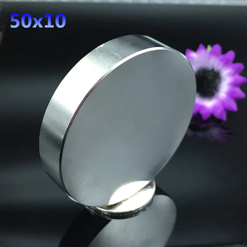 1 шт. 50*10 мм N35 magnet Miu магнит 50x10 мм Сильный диск Nd-Fe-B неодимовый магнит искусство творение соединение