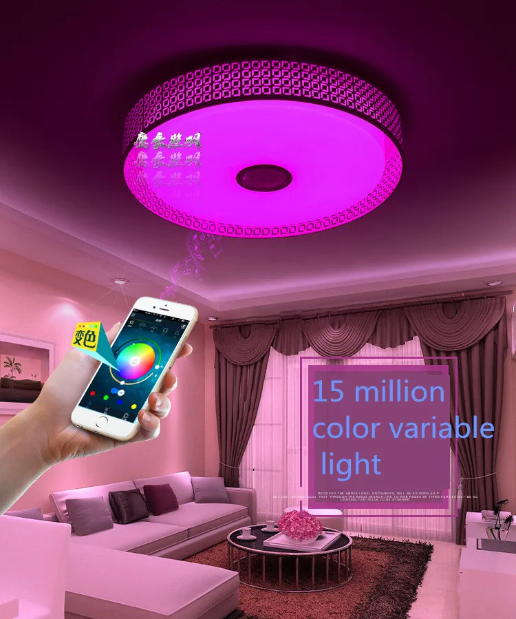 Современные Автоматические Потолок ПРИВЕЛО Накладные Панели Bluetooth APP