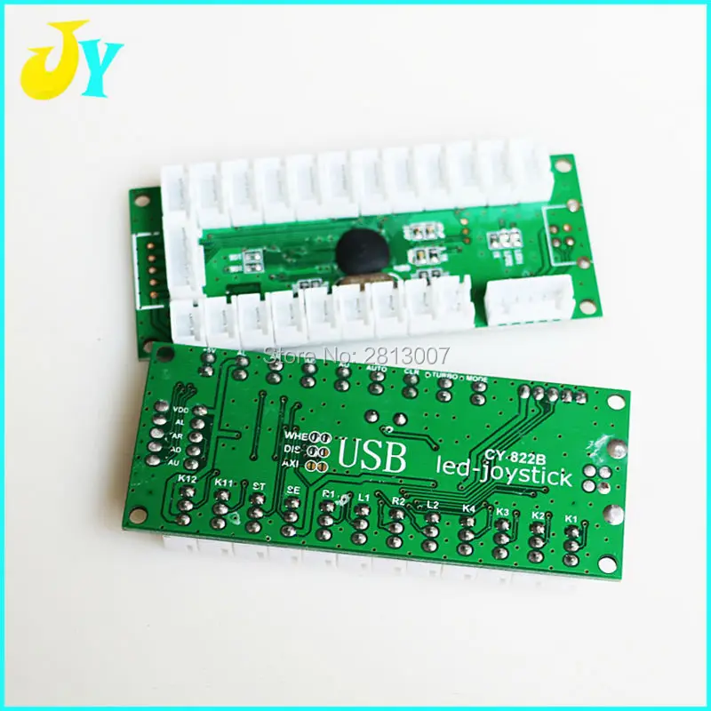 Светодиодная аркадная игра детали сделай сам + 2X 2/4/8 Way светодиодный джойстик с