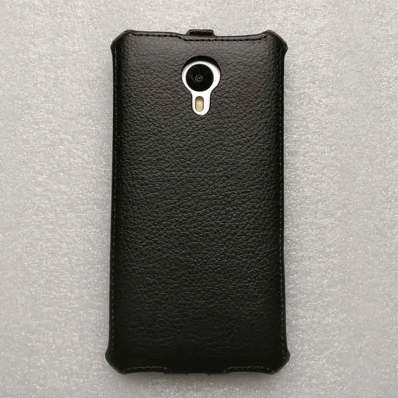 Meizu M3 Note чехол, задняя крышка из искусственной кожи чехол, высокое качество, защитный флип-чехол, чехол для Meizu Meilan Note 3, сумка для телефона - Цвет: Черный