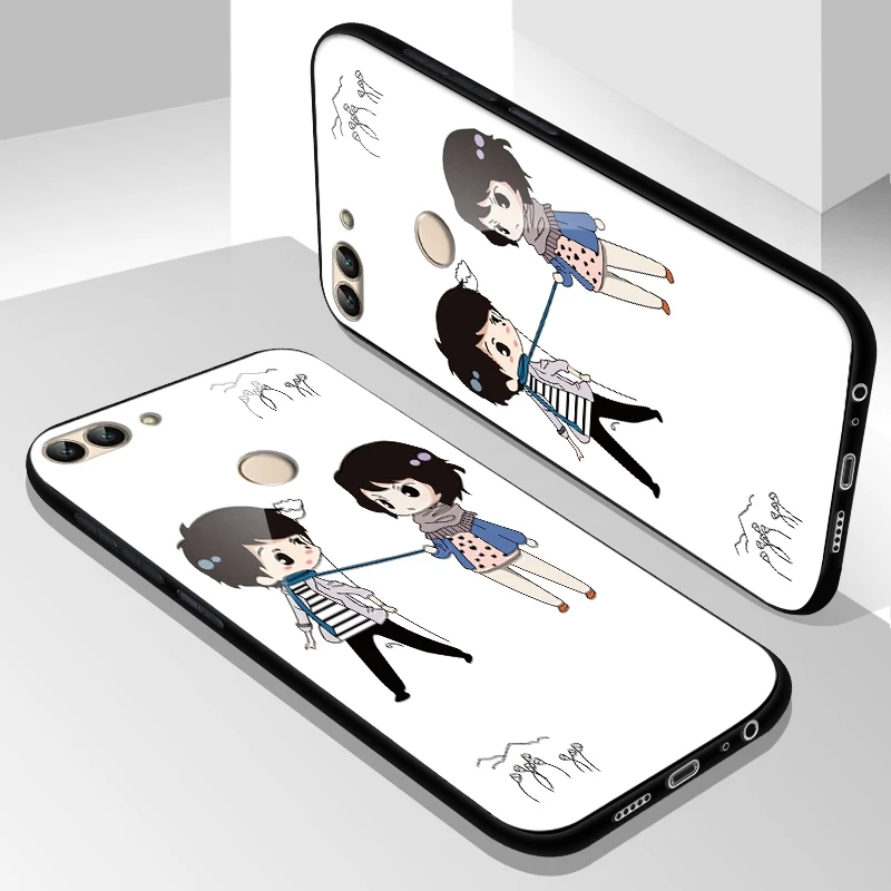 Чехол из закаленного стекла для huawei P Smart Enjoy 7s чехол противоударный мультяшный чехол для huawei Enjoy 7S чехол из закаленного стекла пленка