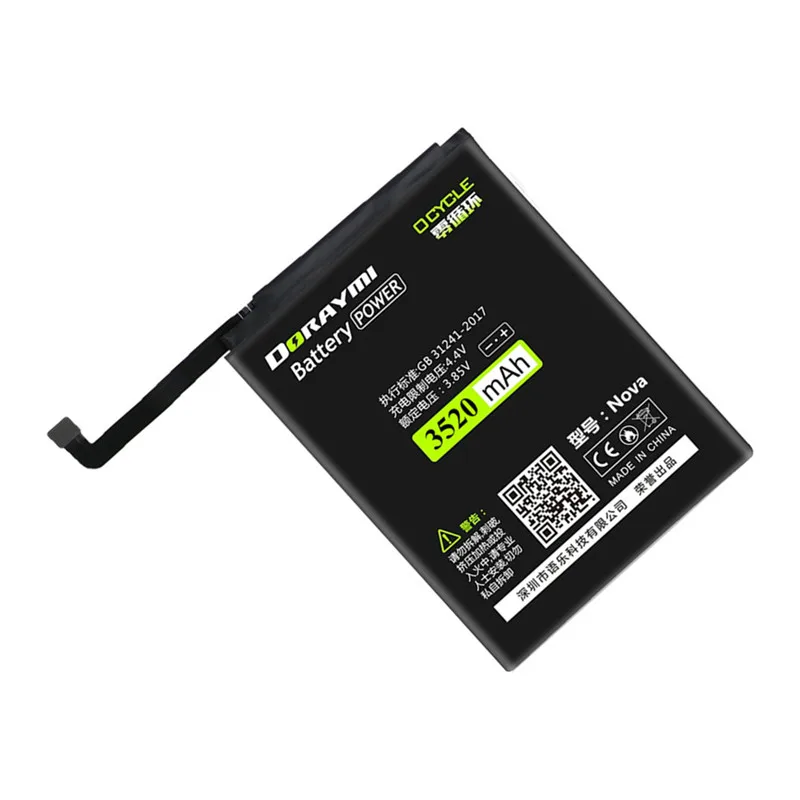 DORAYMI HB405979ECW аккумулятор для телефона Huawei Nova Enjoy 6S Honor 6C Y5 2017 p9 lite mini 3520mAh Замена