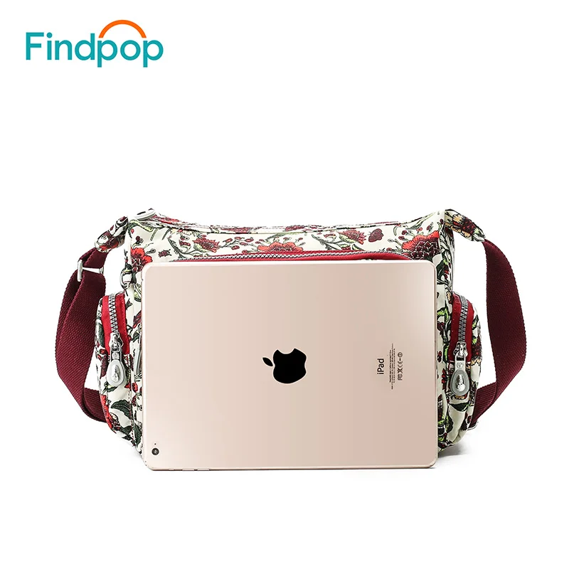 Findpop женские сумки через плечо для женщин 2018 модная женская сумка с цветочным