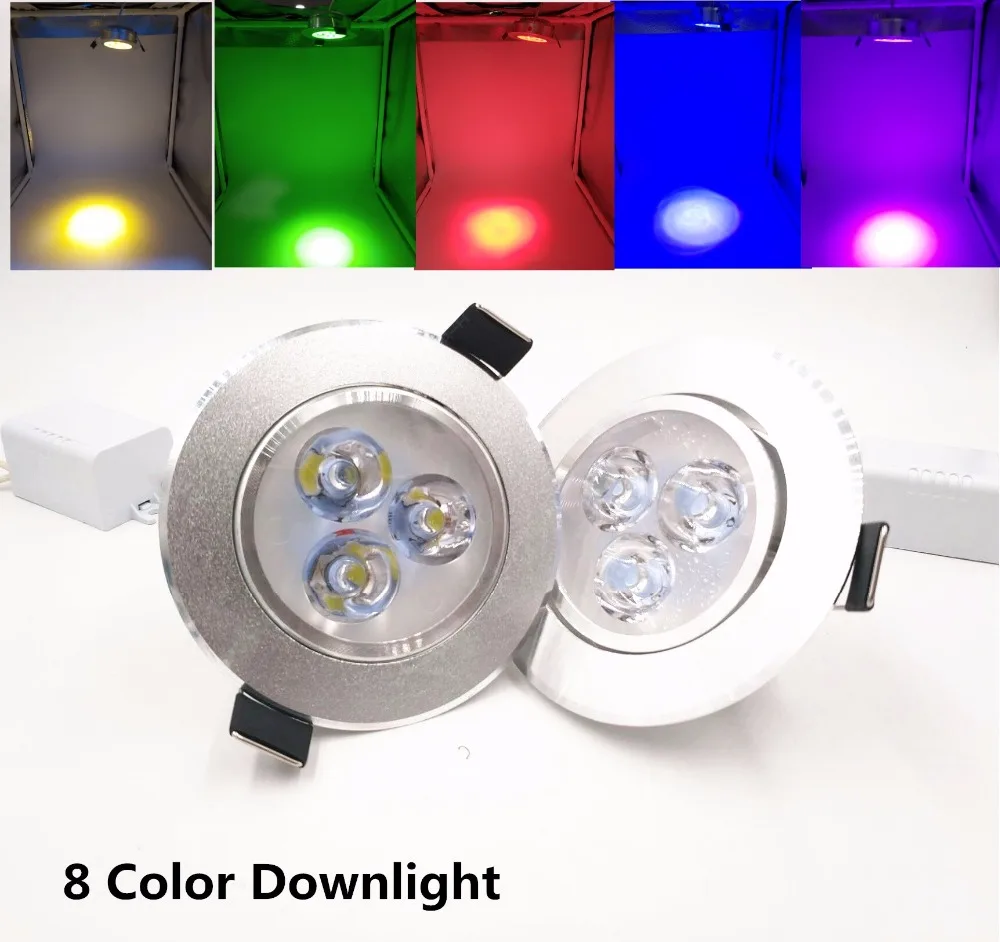 Ультраяркий серебристый белый светодиодный светильник 3 Вт угол луча тонкий